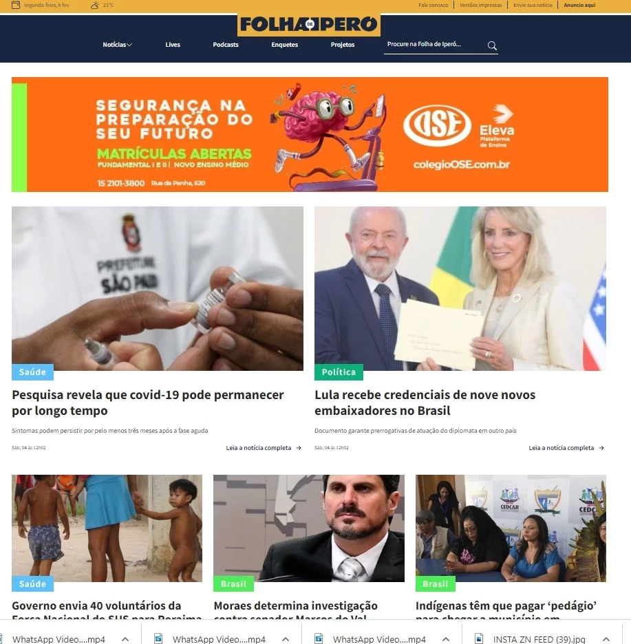Folha de Iperó lança novo portal de notícias com muitas novidades e facilidades para o leitor!