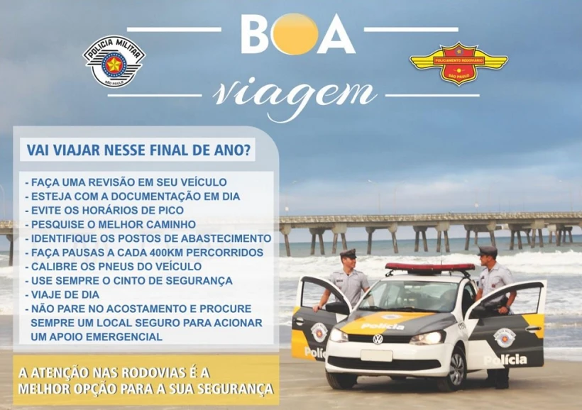 Operação Ano Novo reforça segurança nas estradas paulistas