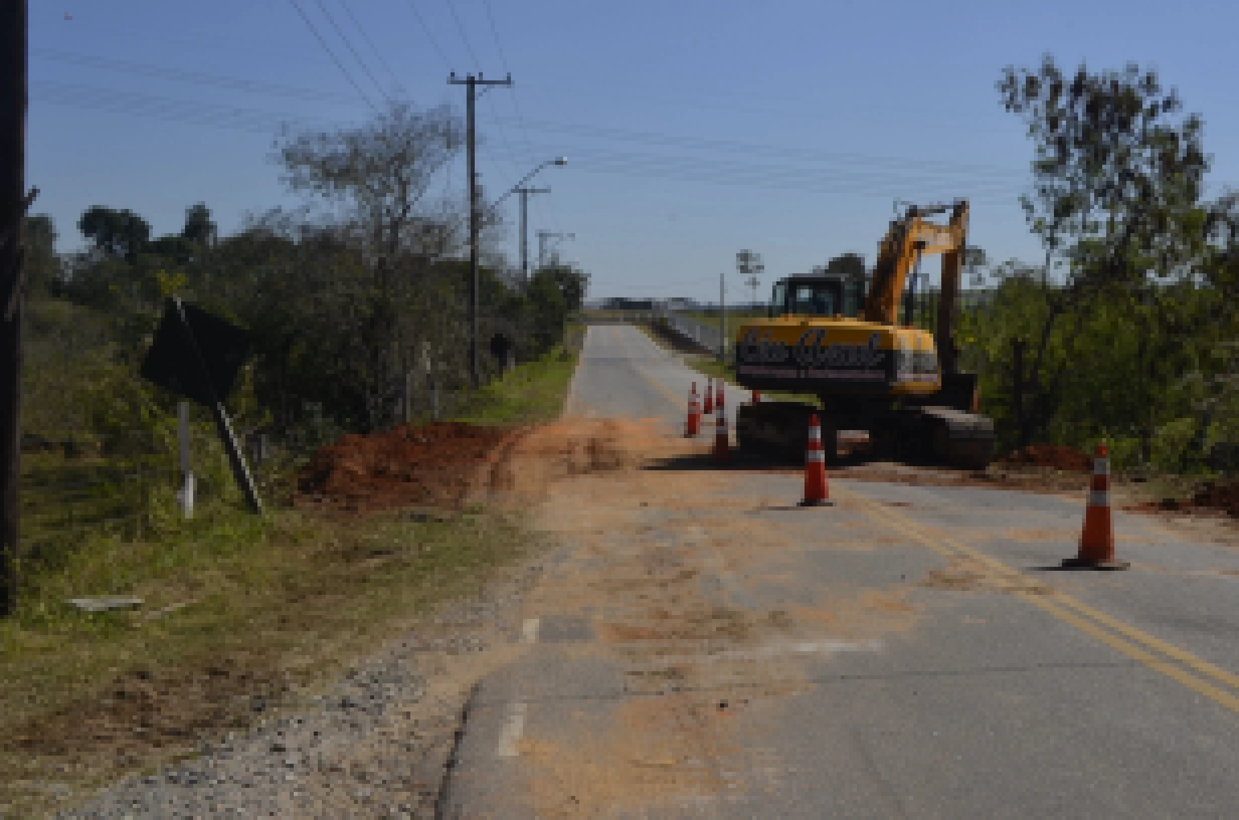 Trecho da estrada vicinal Sorocaba Iperó é interditada para obras na pista