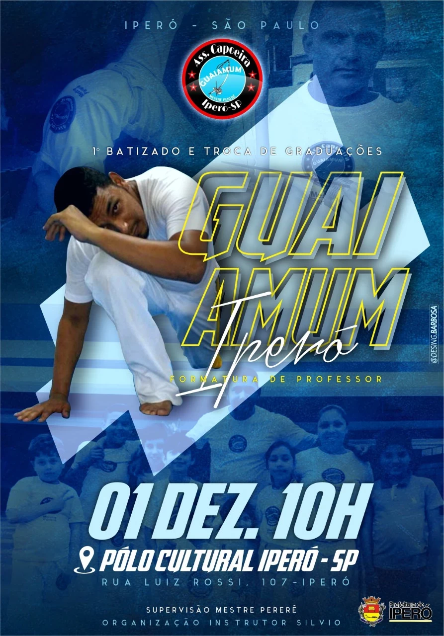 Associação Capoeira de Iperó realiza 1º Batizado e Troca de Graduações