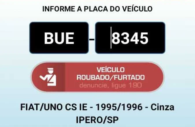 Homem tem carro furtado da garagem de sua casa no Centro de Iperó