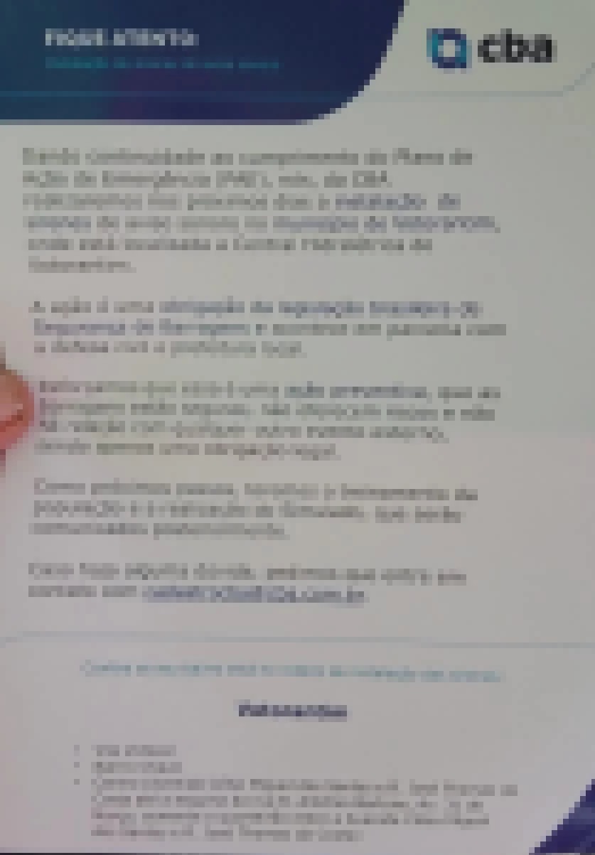 CBA instalará sirenes de aviso sonoro em Votorantim