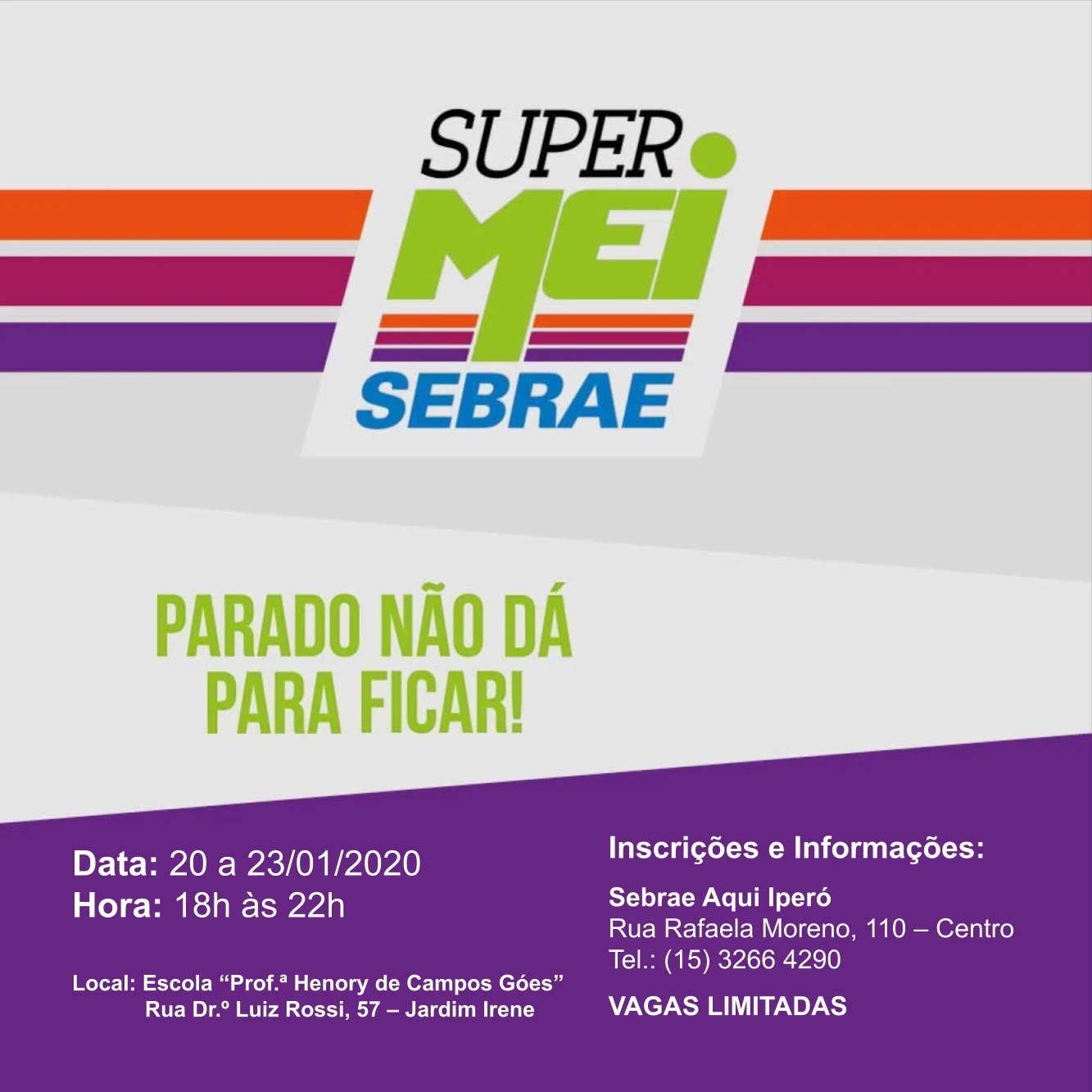 SUPER MEI: curso gratuito disponibilizado pelo Sebrae acontece em Janeiro em Iperó