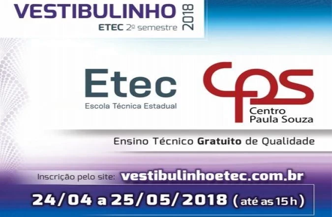 Inscrições para o vestibulinho seguem até o dia 25