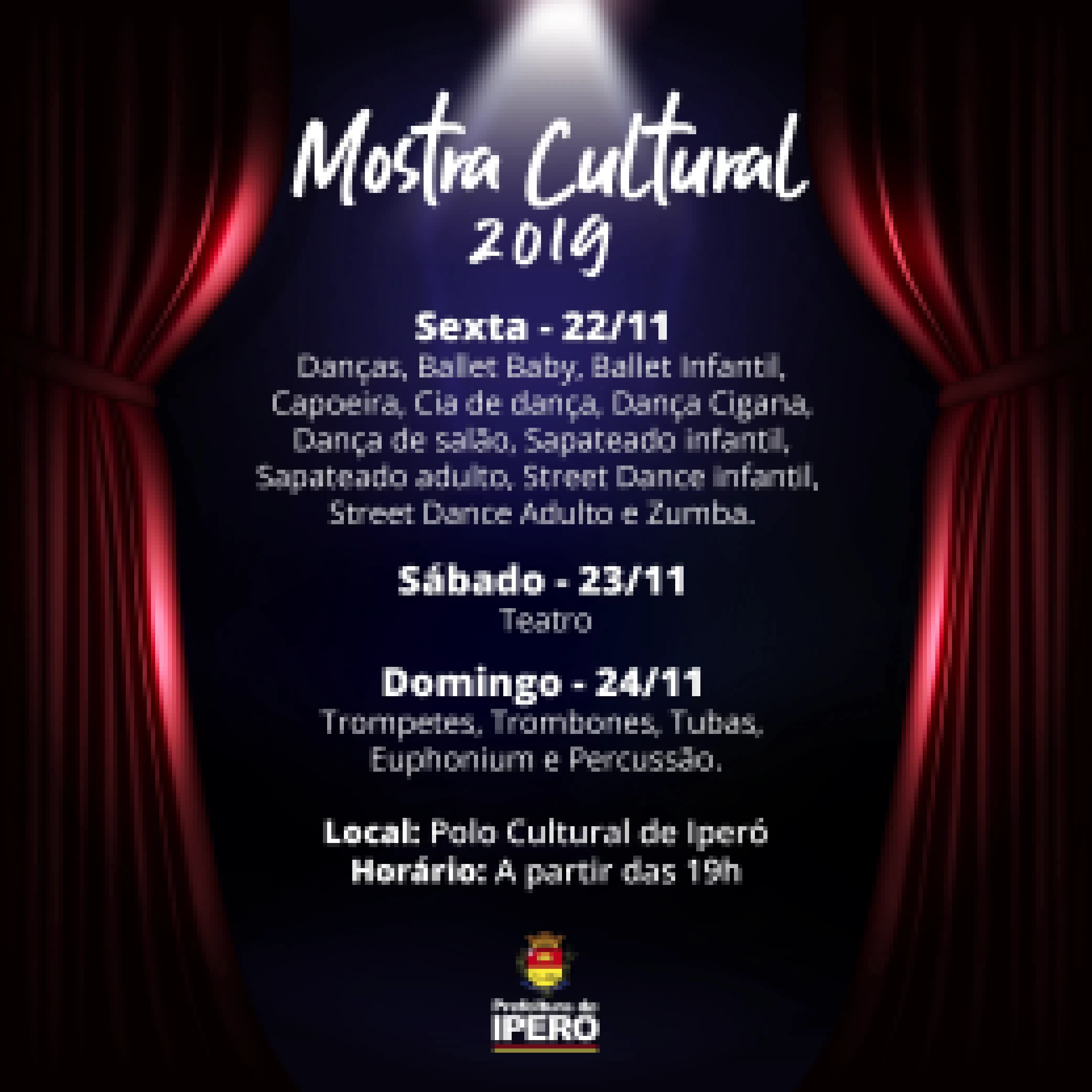 Mostra Cultural acontece neste final de semana em Iperó