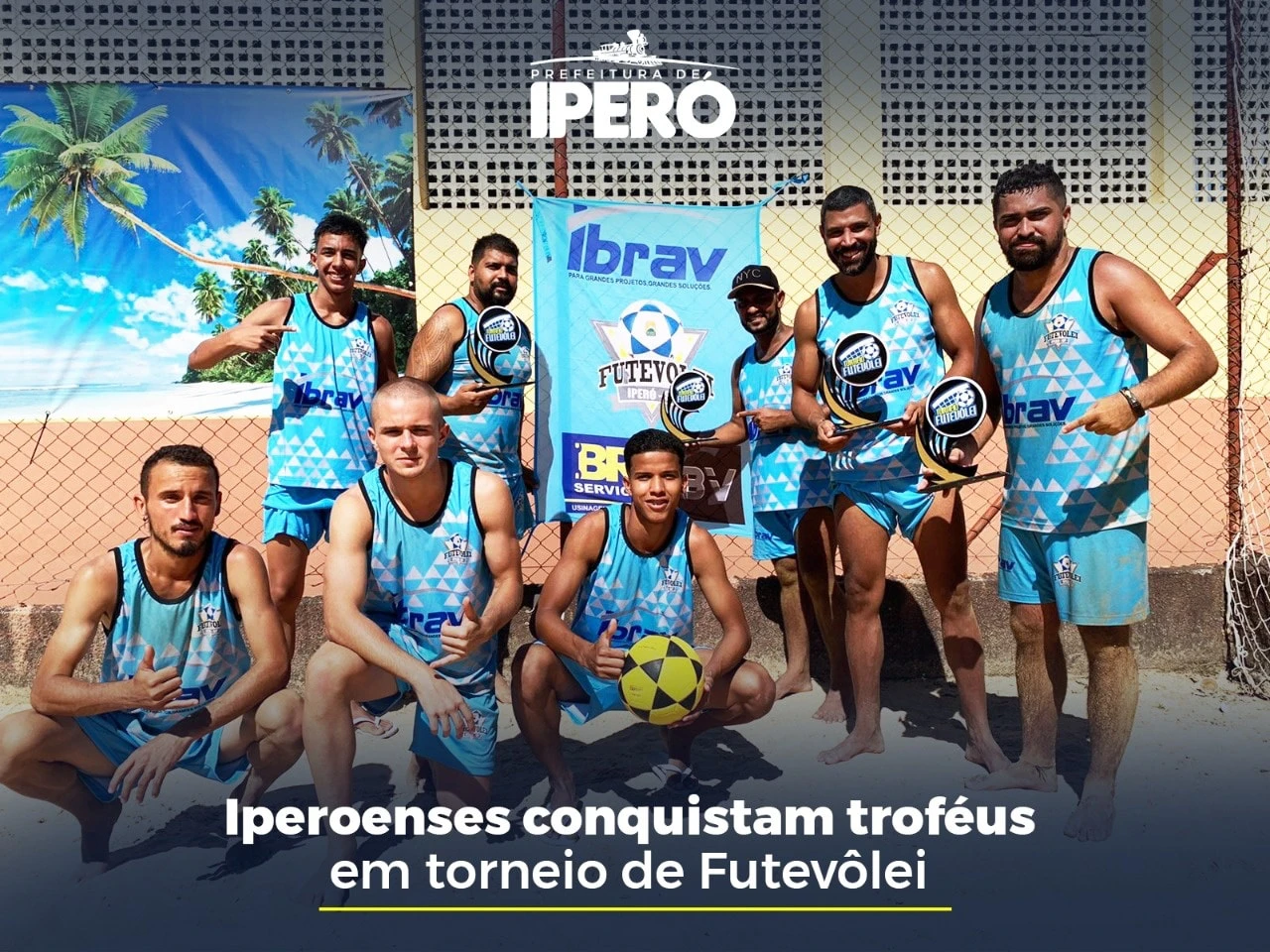 Iperoenses conquistam troféus em torneio de Futevôlei