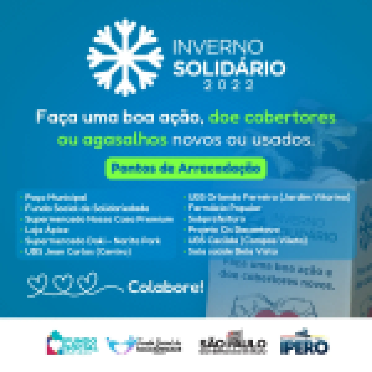 Campanha Inverno Solidário 2022 Inicia em Iperó