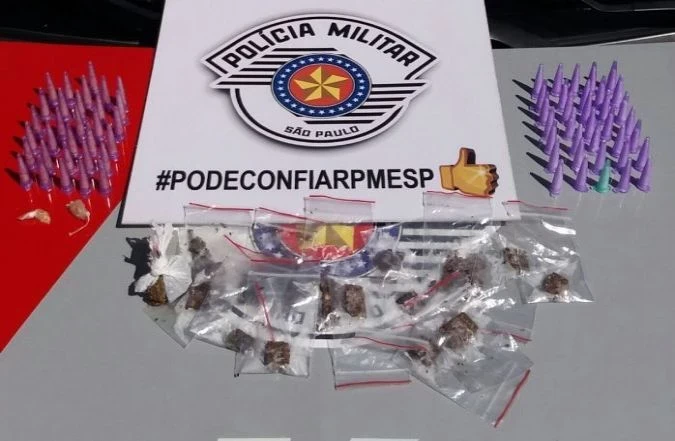 Polícia prende traficante em Araçoiaba