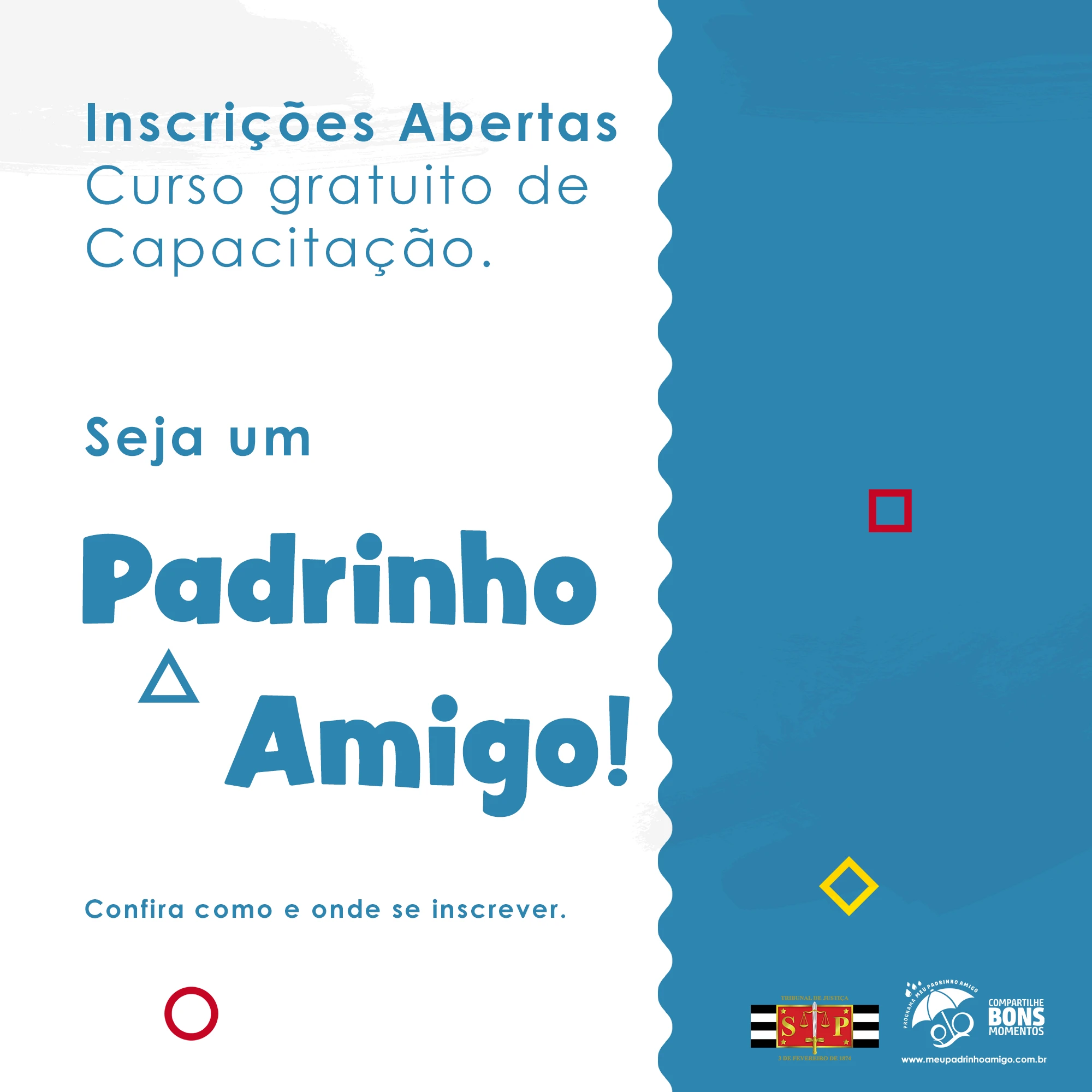 Programa “Meu Padrinho Amigo” está com inscrições abertas