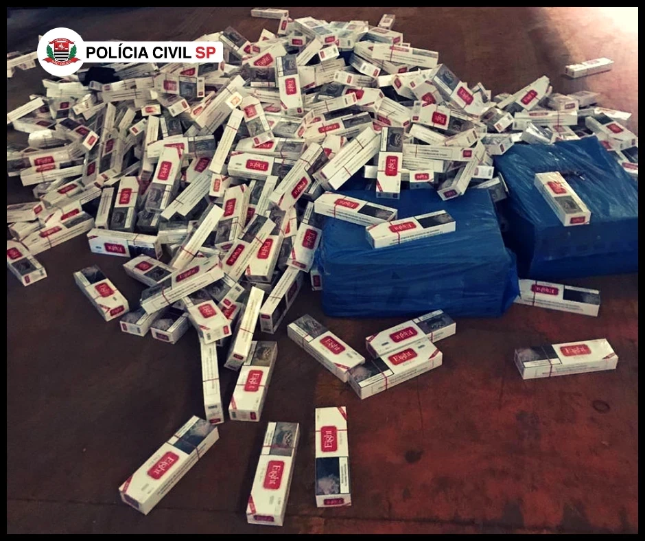 Polícia Civil prende quadrilha e apreende mais de 300 mil maços de cigarro