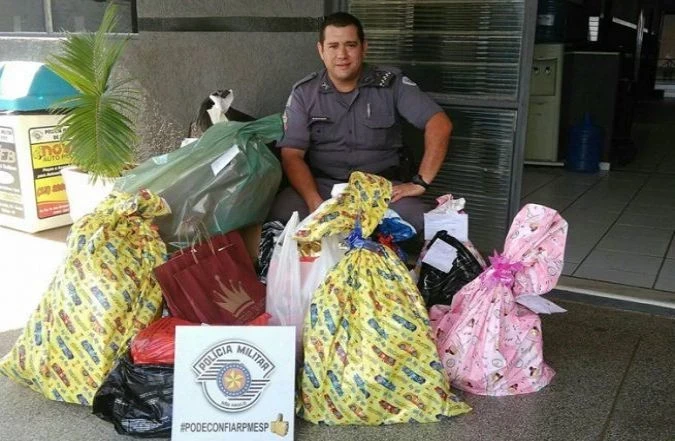 Polícia Militar e empresários promovem natal mais feliz para crianças de Iperó