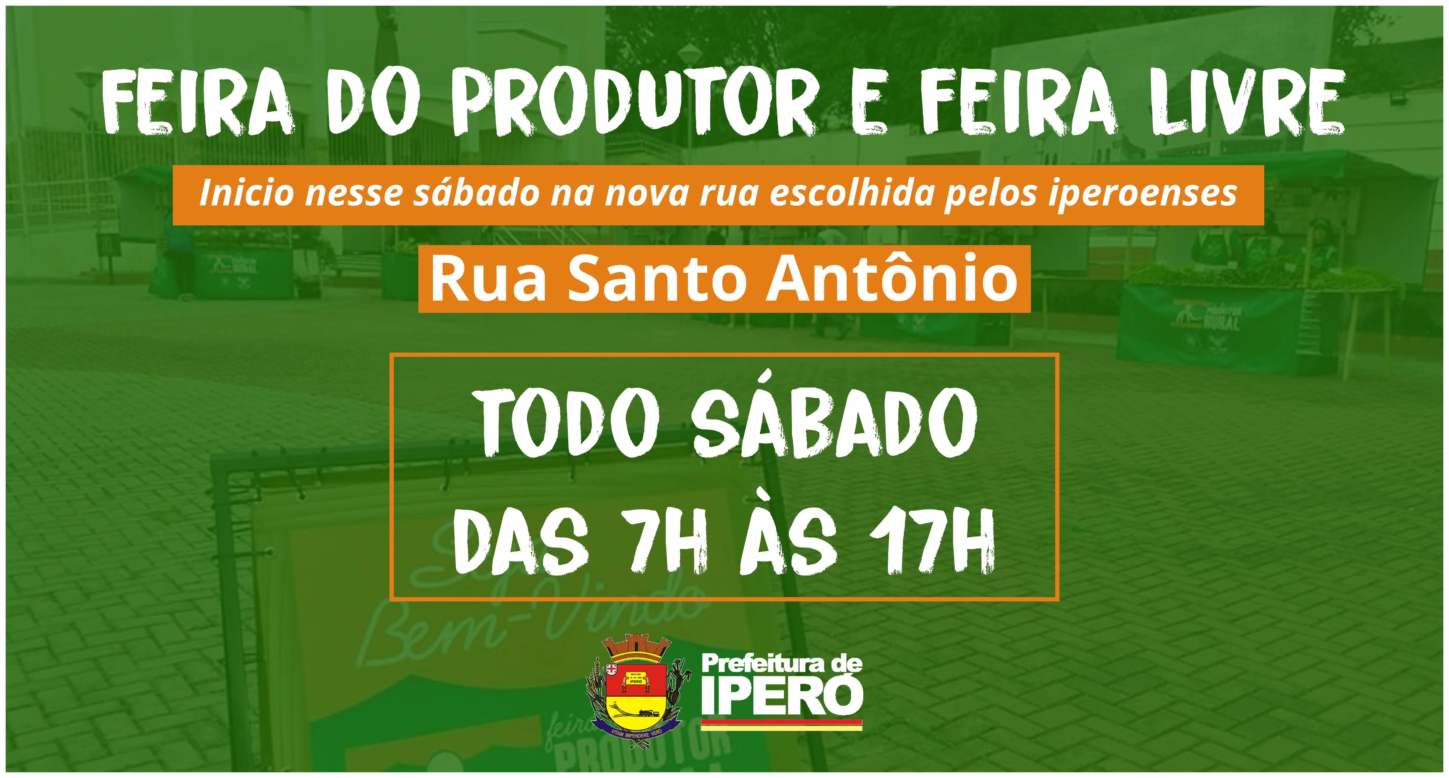 Feira Livre e do Produtor estreiam na Rua Santo Antônio neste sábado