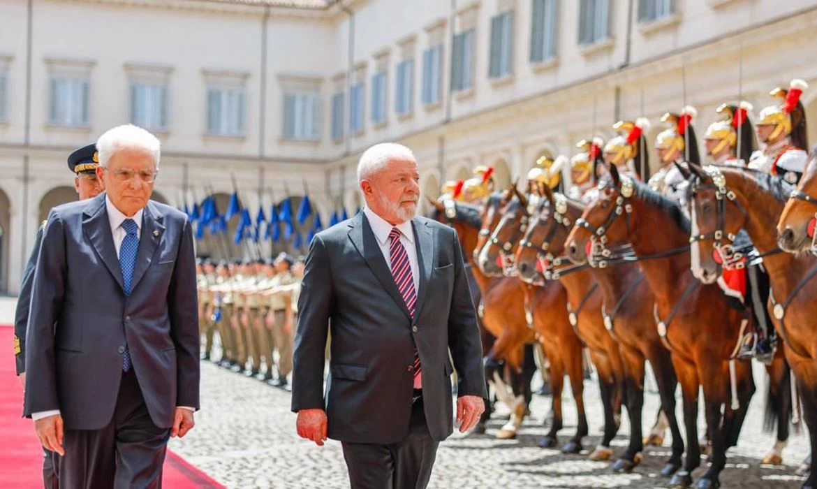 Lula é recebido pelo presidente da Itália