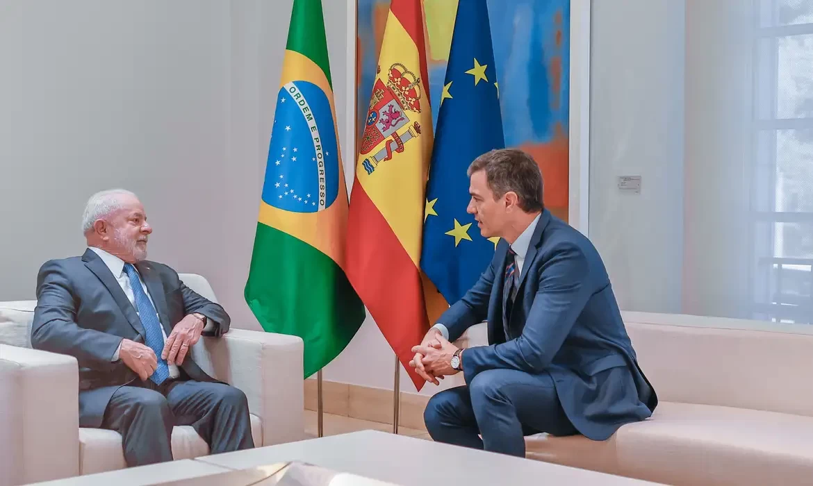 Lula agradece a Sánchez por apoio sobre acordo com UE