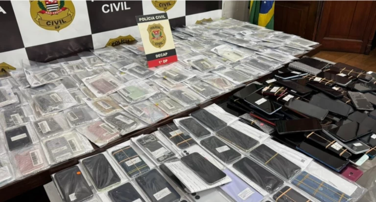 Nova etapa da Operação Big Mobile apreende 10,8 mil celulares e prende 36 receptadores em São Paulo