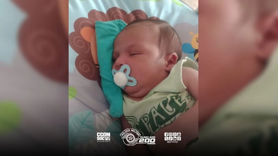 Policiais Militares de Sorocaba salvam bebê engasgado