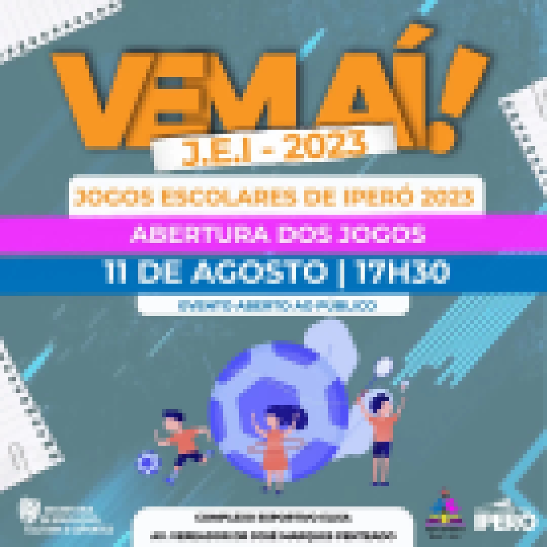 Jogos Escolares de Iperó 2023 começam nesta sexta-feira (11)