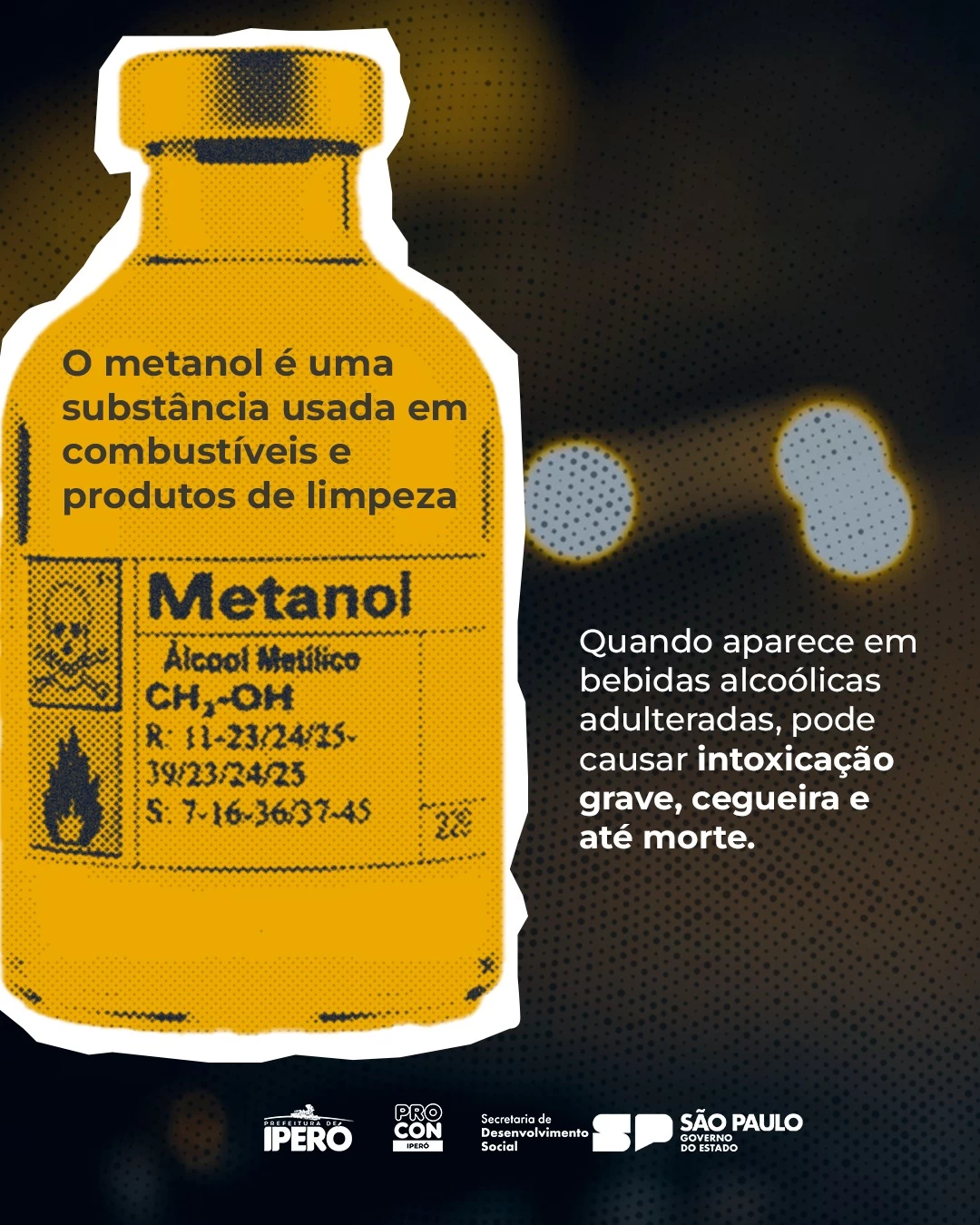 Operação "De Olho no Copo" reforça fiscalização em Iperó contra bebidas adulteradas com metanol