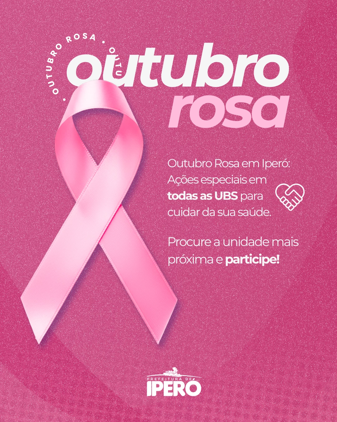 Prefeitura de Iperó intensifica as ações de saúde da mulher no Outubro Rosa