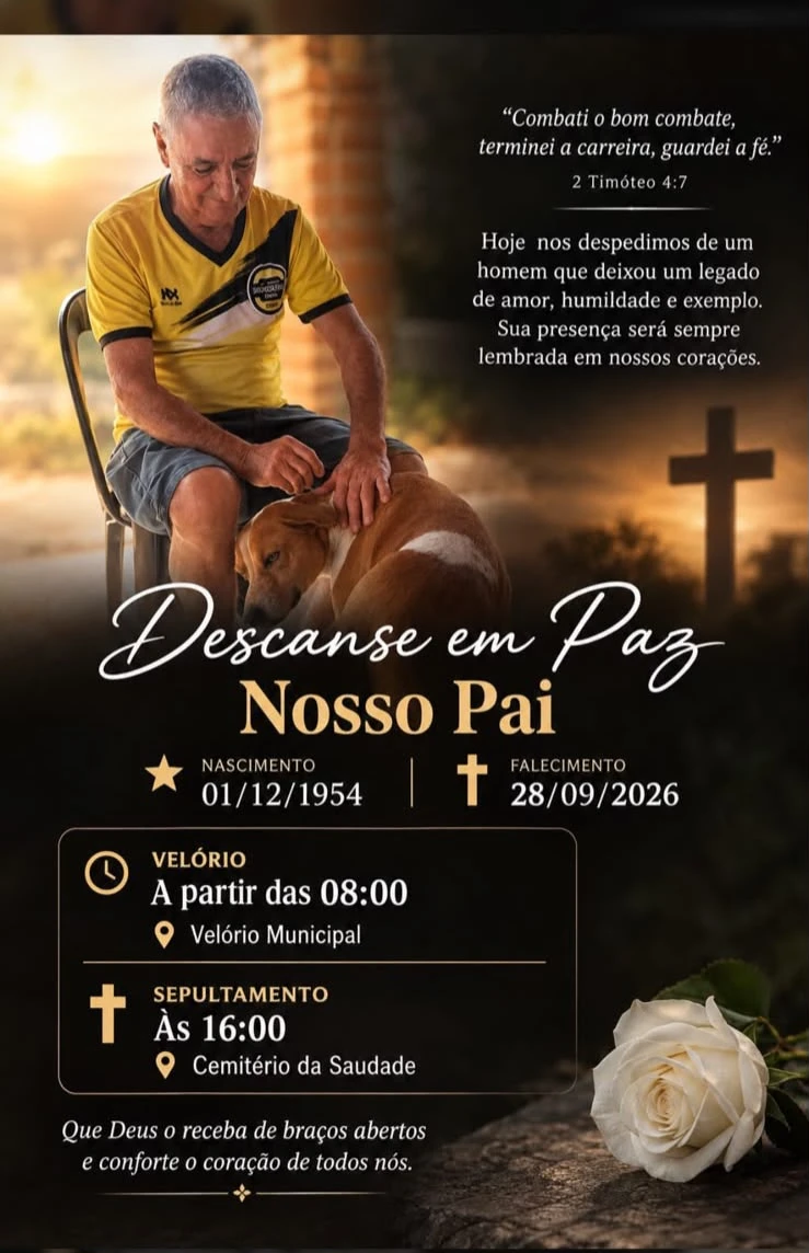 Ex-vereador de Iperó José Carlos de Oliveira, o “Zé do Posto”, morre aos 71 anos