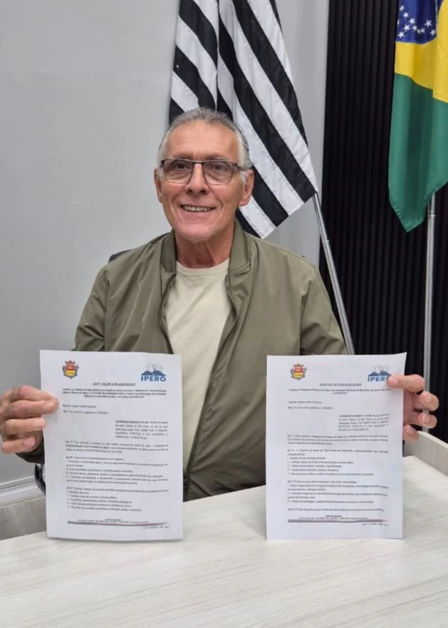 Agora é Lei! Projetos sobre Reuso de Águas, criados pelo vereador Nenão, são sancionados