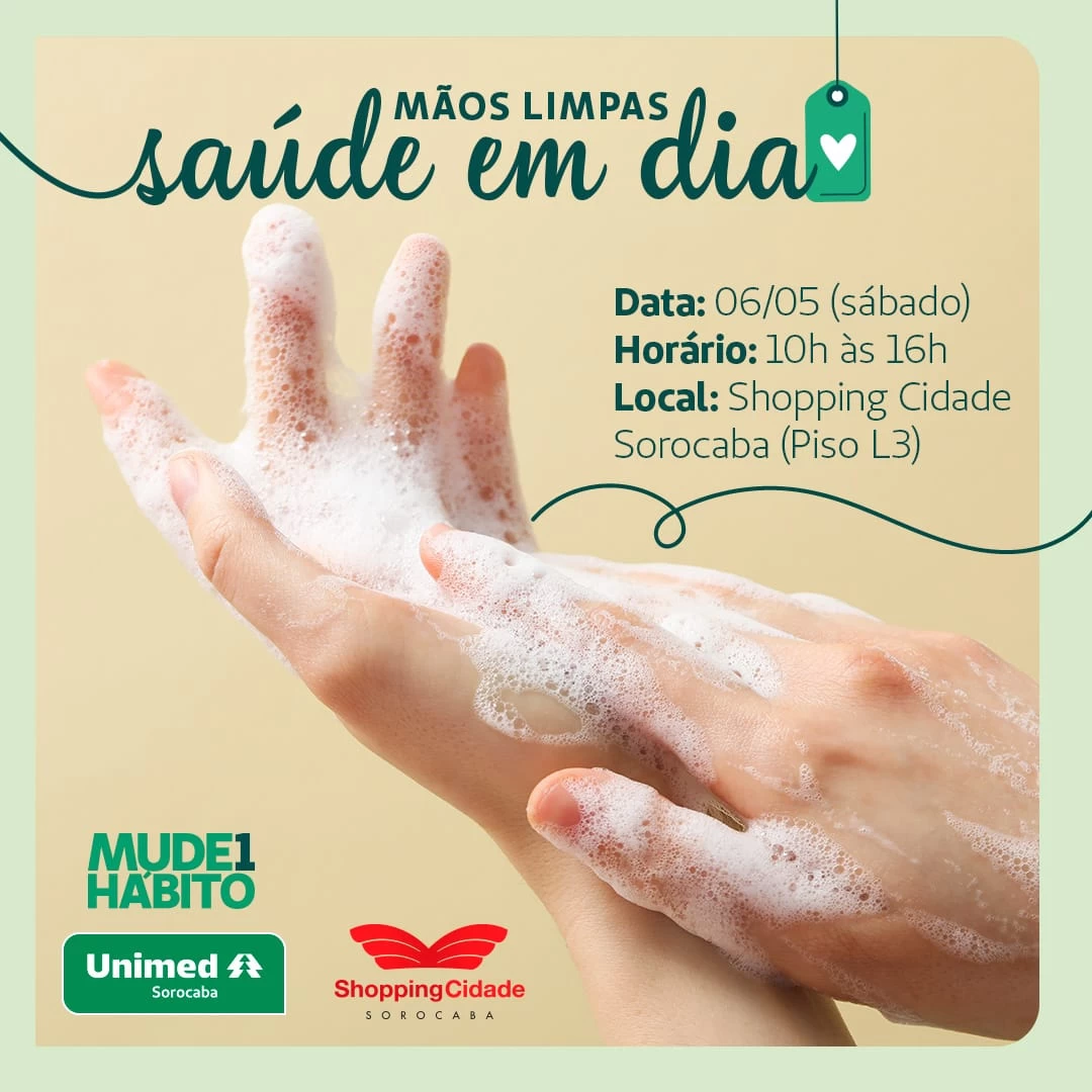 Unimed Sorocaba faz ação de conscientização sobre a higienização das mãos