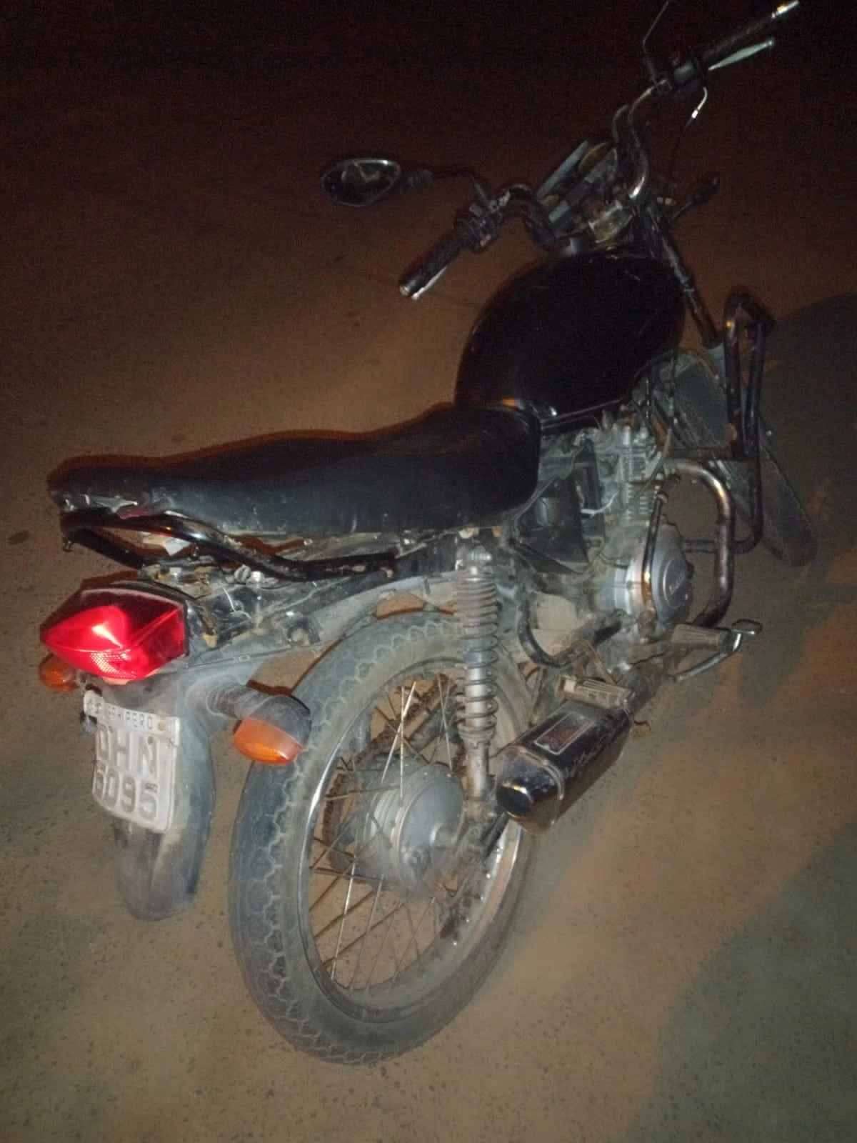 Polícia Militar apreende moto com chassi adulterado