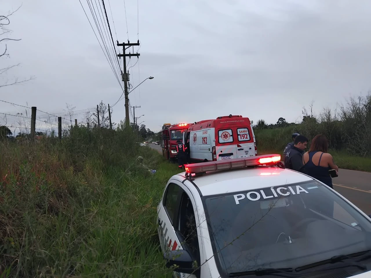 Colisão entre motocicletas deixa vítima em estado grave na Estrada Iperó–Sorocaba