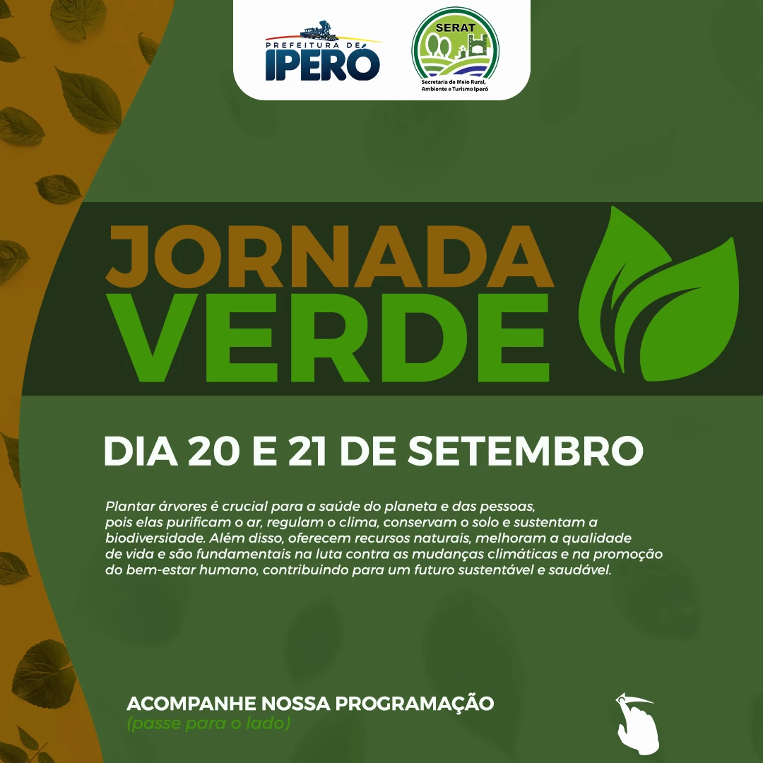 Prefeitura de Iperó celebra o Dia da Árvore com doações e o plantio de mais de 160 mudas
