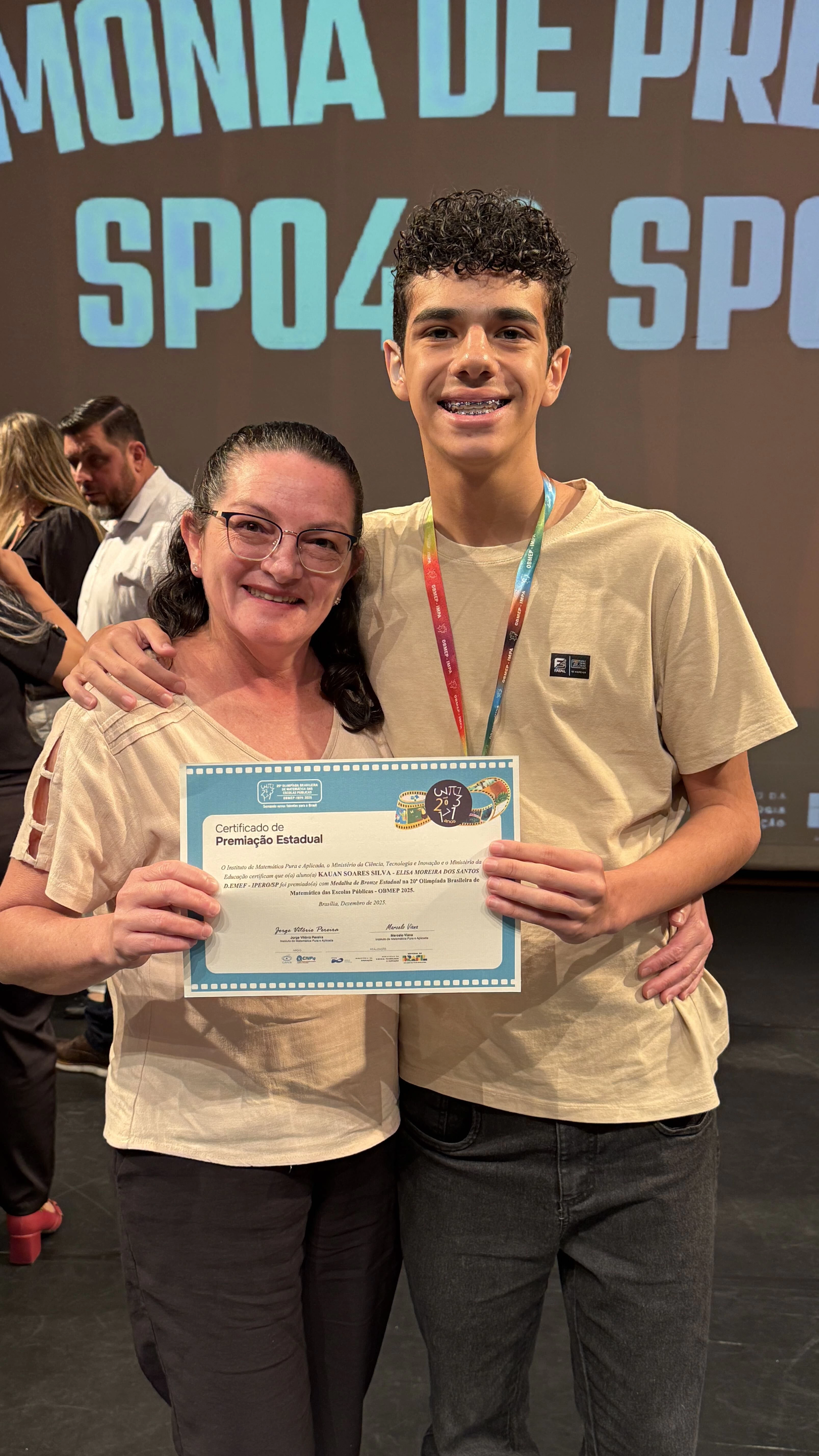 Alunos de Iperó conquistam medalhas de bronze na OBMEP 2026