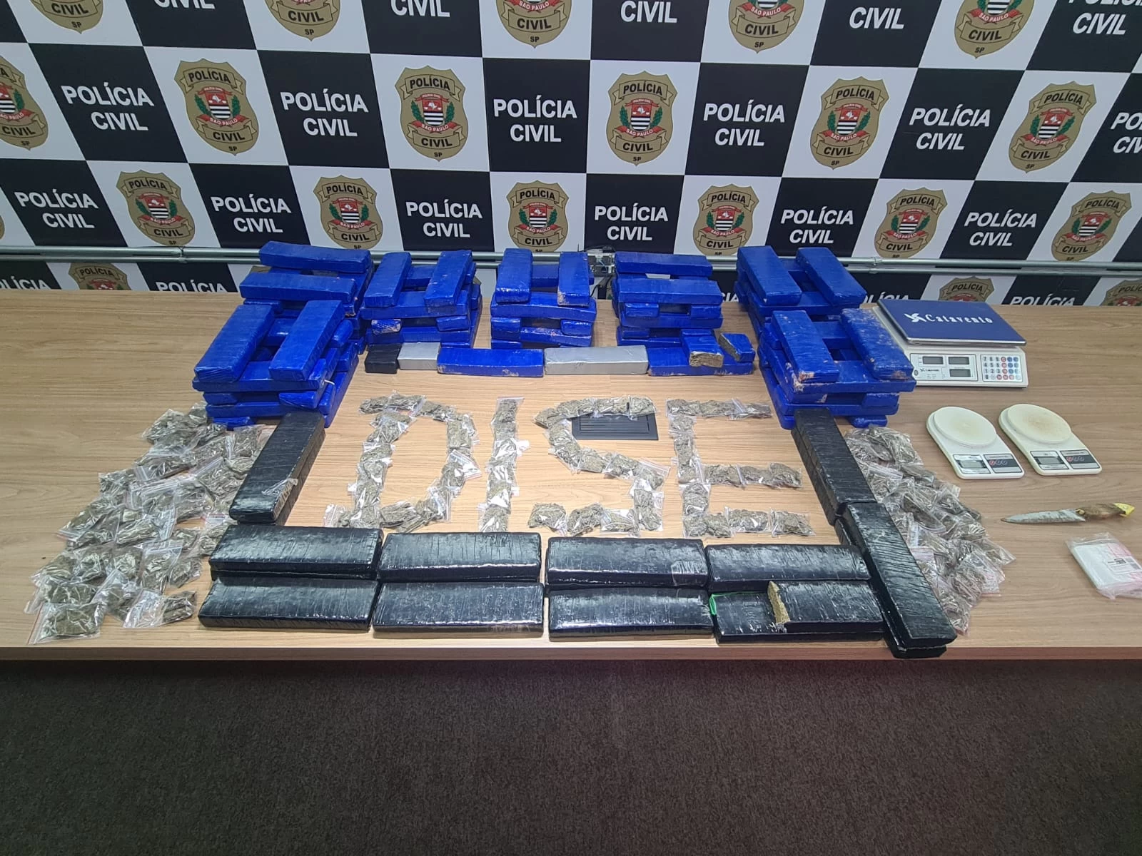 Traficante é preso com mais de 80 kg de maconha em ‘casa bomba’