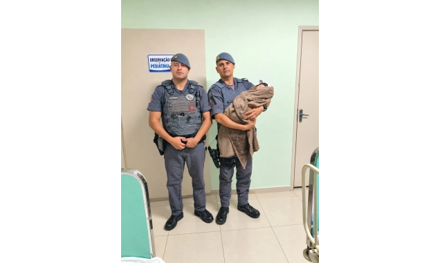 Ação rápida da Polícia Militar salva recém-nascido de 10 dias em Piedade