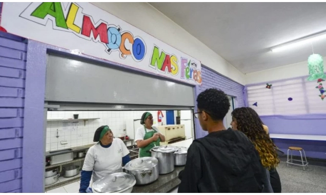 Escolas estaduais oferecem almoço nas férias a partir desta segunda-feira (5)