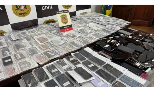 Nova etapa da Operação Big Mobile apreende 10,8 mil celulares e prende 36 receptadores em São Paulo