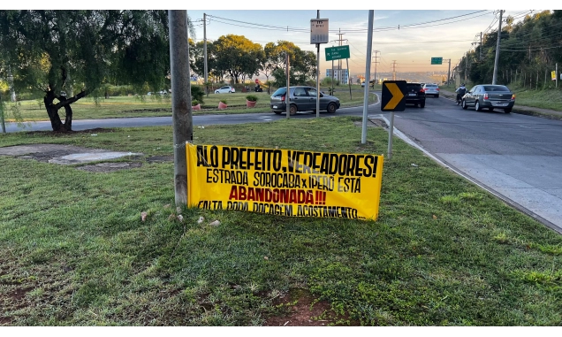 Após morte de jovem,  estrada que liga Sorocaba e Iperó vira alvo de protesto e denúncias de abandono