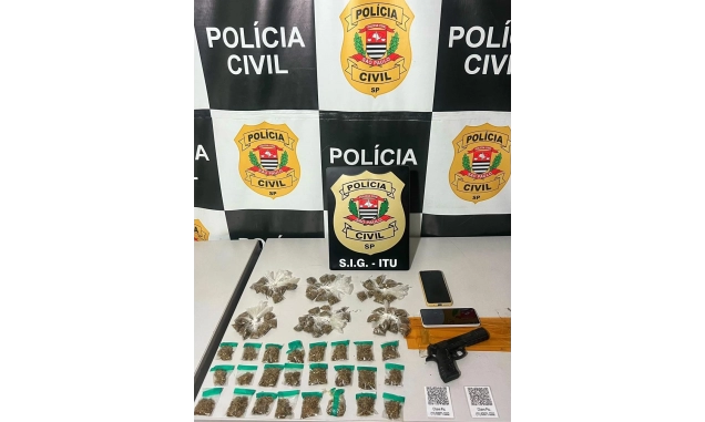 Polícia Civil de Itu prende casal suspeito de tráfico de drogas