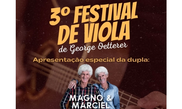 Prefeitura de Iperó promove o 3º Festival de Viola de George Oetterer, neste sábado (25)